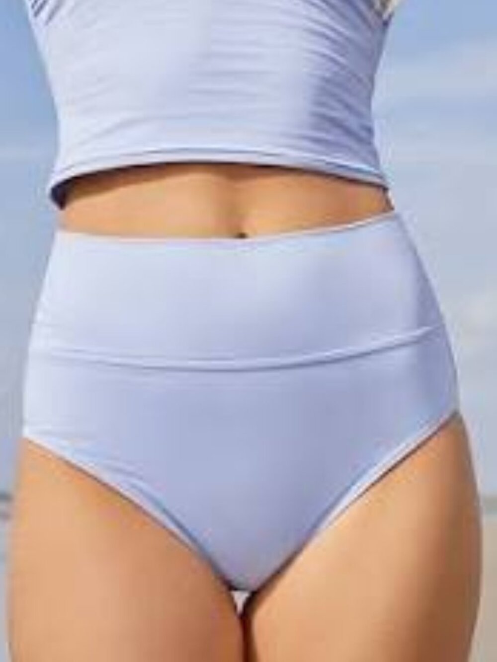 Lands' End Chlorine Resistant Pinchless High Waisted Bikini Bottoms